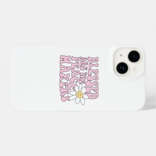 Daisy and Peace Makers Slogan iPhone Hoesje (Achterkant horizontaal)