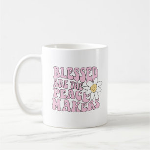 Daisy and Peace Makers Slogan Koffiemok