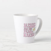 Daisy and Peace Makers Slogan Latte Mok (Rechterhoek)