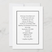 Daisy and Pearls Bouquet Wedding Vow Renewal  Kaart (Achterkant)