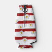 Daisy and Red Stripes Koelbox Flesjeskoeler (Achterkant)