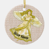 Daisy angel-ornament keramisch ornament (Voorkant)