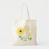 Daisy April Birth Month Flower Bag Tote Bag (Voorkant)