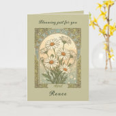 Daisy April's Hemelse Bloemen Kaart (Gele Bloem)