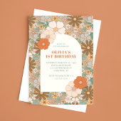  Daisy Arch 1e Verjaardag Kaart