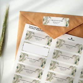 Daisy Art Deco retour adreslabels Etiket