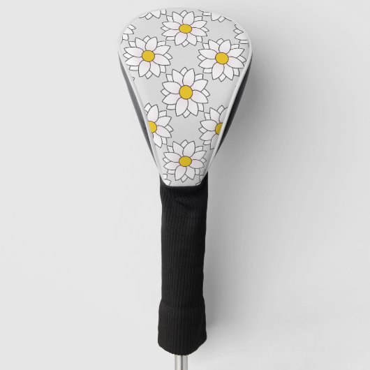 Daisy Art Golf Head Hoesje Golfheadcover (Voorkant)