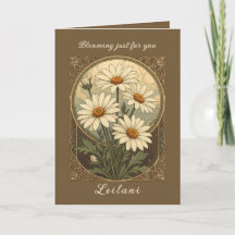 Daisy Art Nouveau Elegance Birth Month Flower