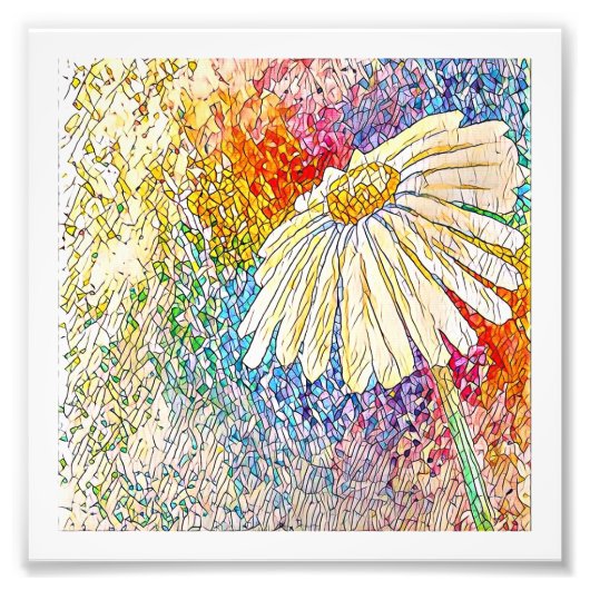 Daisy Art Print Foto Afdruk (Voorkant)