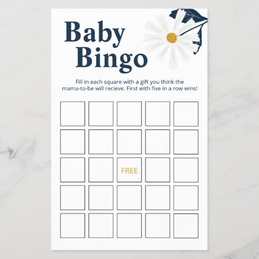 Daisy Baby Bingo Spel Flyer (Voorkant)
