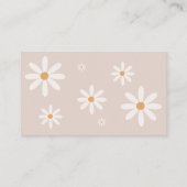 Daisy Baby in Bloom Baby shower Raffle Ticket Informatiekaartje (Achterkant)