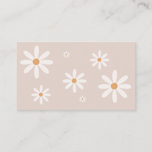 Daisy Baby in Bloom Baby shower Raffle Ticket Informatiekaartje (Achterkant)