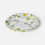 Daisy Baby in Bloom Baby shower Zomer bloesem Papieren Bordje (Gekanteld)