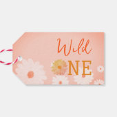 Daisy Baby in Bloom Bloemen Meisje Boho Wild One Cadeaulabel (Achterkant Horizontaal)