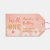 Daisy Baby in Bloom Bloemen Meisje Boho Wild One Cadeaulabel (Voorkant (Horizontaal))