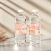Daisy Baby in Bloom Bloemen Meisje Boho Wild One Waterfles Etiket