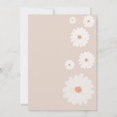 Daisy Baby in Bloom Blush Pink Floral Baby shower Kaart (Achterkant)