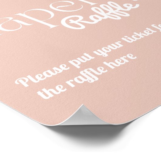 Daisy Baby in bloom Boho Girl Baby shower diaper Poster (Hoek)