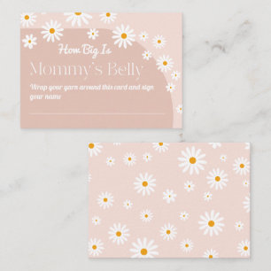 Daisy Baby in bloom Boho Girl Baby shower game Informatiekaartje