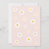 Daisy Baby in Bloom Boho Meisje Baby shower Kaart (Achterkant)