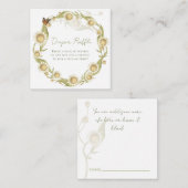 Daisy Baby in Bloom Diaper Raffle Wildflower Informatiekaartje (Voorkant / Achterkant)