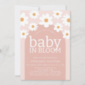 Daisy Baby in Bloom Meisje Baby shower Kaart (Voorkant)
