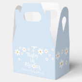 Daisy Baby in Bloom Retro Baby shower Favor Box Bedankdoosjes (Geopend)
