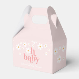 Daisy Baby in Bloom Roze Baby shower Bedankdoosjes