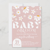 Daisy Baby in bloom Simple Girl Baby shower Kaart (Voorkant)