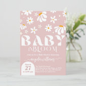 Daisy Baby in bloom Simple Girl Baby shower Kaart (Staand voorkant)