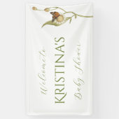 Daisy Baby in Bloom Wildflower Baby shower Spandoek (Verticaal)