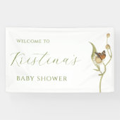 Daisy Baby in Bloom Wildflower Baby shower Spandoek (Horizontaal)