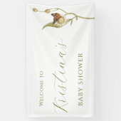 Daisy Baby in Bloom Wildflower Baby shower Spandoek (Verticaal)