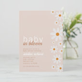 Daisy Baby in het Baby shower Bloom Kaart (Staand voorkant)