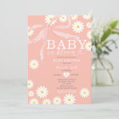 Daisy Baby in het Baby shower Bloom Kaart (Staand voorkant)