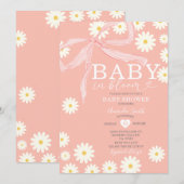 Daisy Baby in het Baby shower Bloom Kaart (Voorkant / Achterkant)