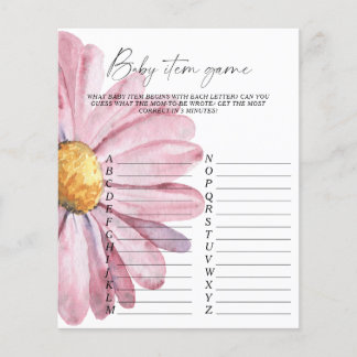 Daisy baby shower - Baby Item Game