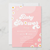 Daisy Baby shower Boho Hippy Baby shower Kaart (Voorkant)