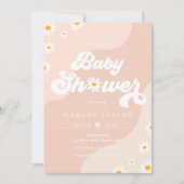 Daisy Baby shower Boho Hippy Vibes Baby shower Kaart (Voorkant)