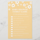 Daisy Baby shower Game Flyer (Voorkant)