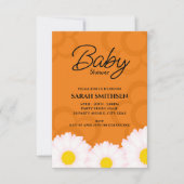 Daisy Baby shower Invitation Kaart (Voorkant)