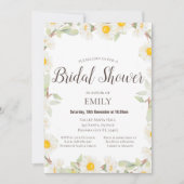 Daisy Baby shower Invitation, Party Invitation Kaart (Voorkant)