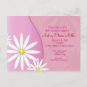 Daisy Baby shower Invitation Uitnodiging Briefkaart (Voorkant)