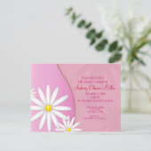 Daisy Baby shower Invitation Uitnodiging Briefkaart (Staand voorkant)
