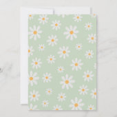 Daisy Baby shower Kaart (Achterkant)