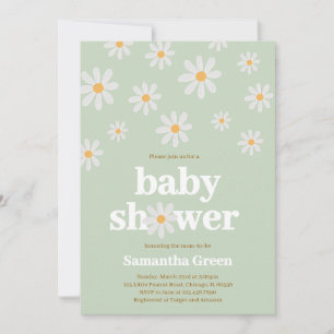 Daisy Baby shower Kaart