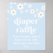 Daisy Baby shower Luier Raffle teken Poster (Voorkant)
