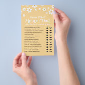 Daisy Baby shower raad eens wie er op de markt kom Flyer (Hand)