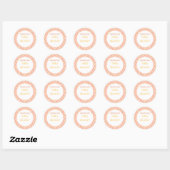 Daisy Baby Shower Ronde Sticker (Vel)