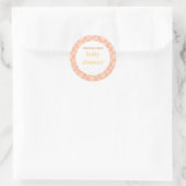 Daisy Baby Shower Ronde Sticker (Tas)